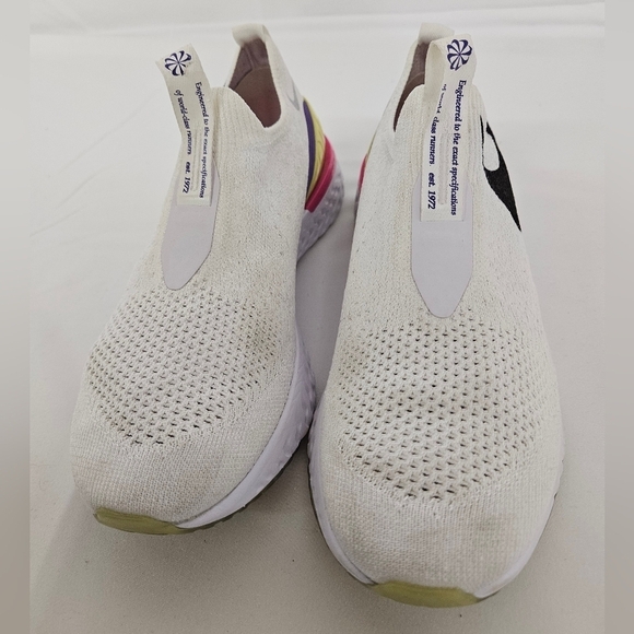 Nike Ephic Phantom React Sneakers White Black Laser, Fuchsia, Psychic Purple 6.5 - Picture 9 of 11